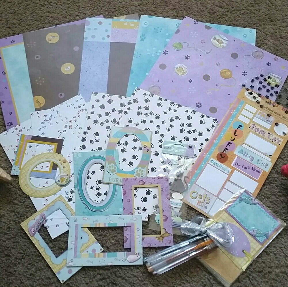 Bow Wow Meow scrapbooking materials